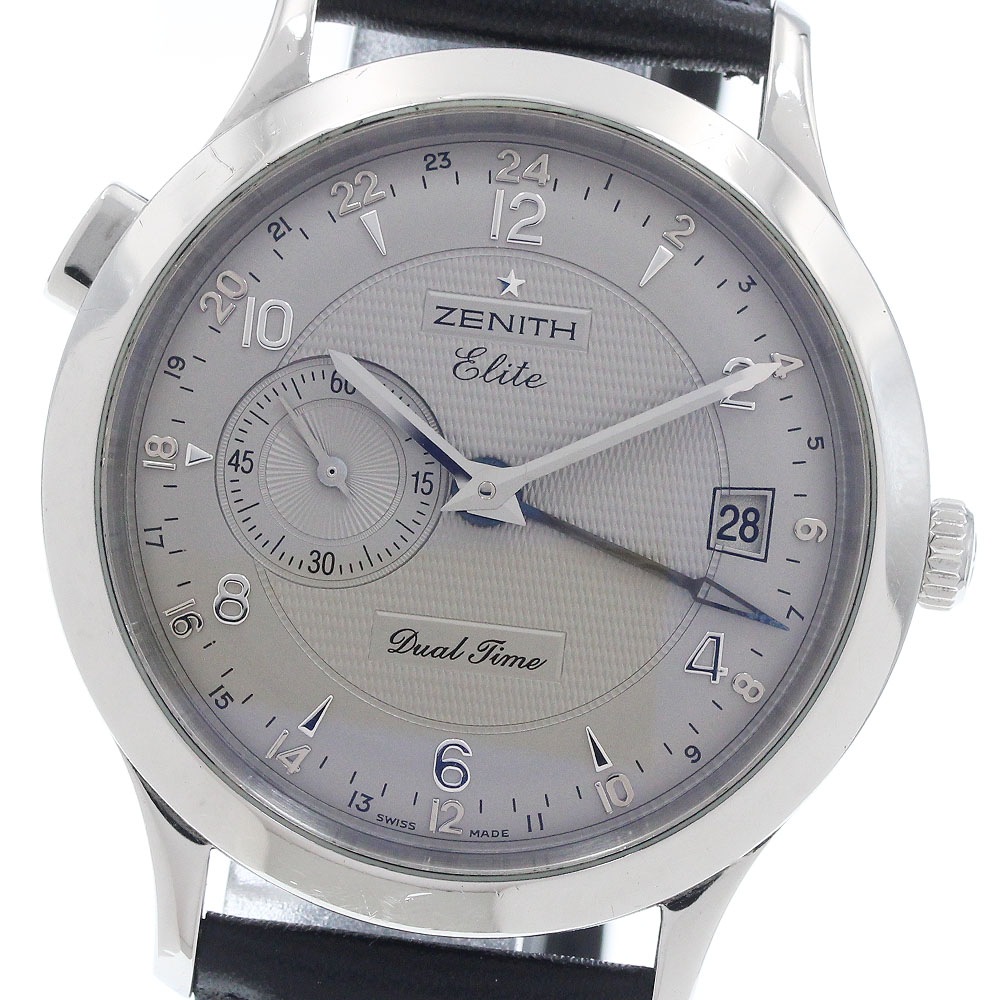 ゼニス ZENITH 03.1125.682 ポートロワイヤル エリート デュアルタイム 自動巻き メンズ _961084【中古】