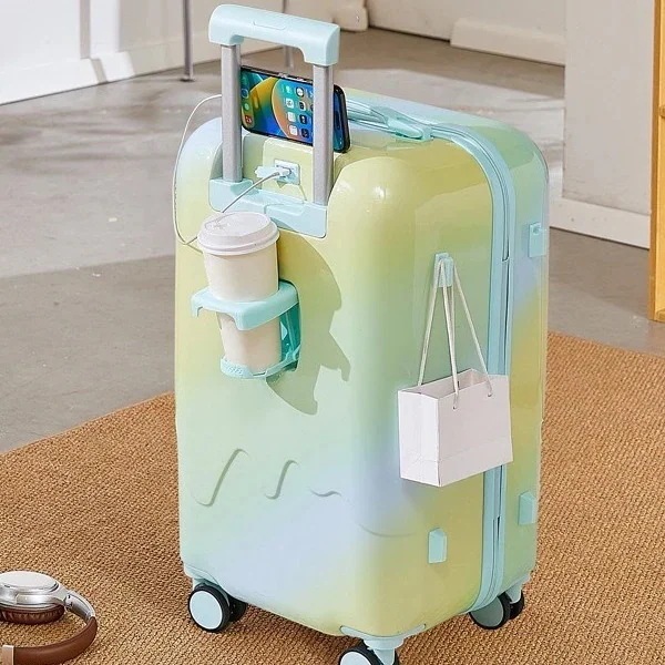 新型スーツケース女性日系アイスクリーム型キャリーケース丈夫実用男子学生大容量パスワード旅行搭乗トランク