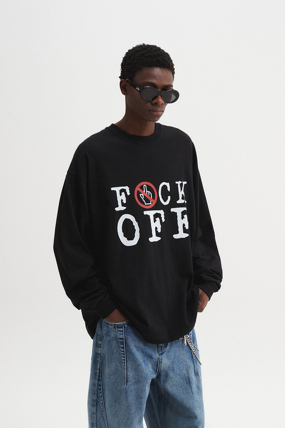 【DNSR】 F.O LONG SLEEVE : BLACK