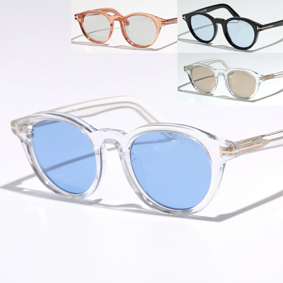 TOM FORD トムフォード サングラス TF1123-D FT1123-D レディース ボストン型 Tロゴ セルフレーム アジアンフィット 【日本企画】 カラーレンズ