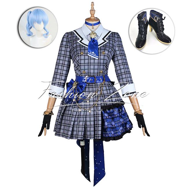 【品質良い 大好評中】迅速な出荷ホロぐらふぃてぃ 星街すいせい コスプレ衣装 制服 ウィッグ 靴 cosplay コスチューム イベント アニメ ハロウィン仮装 変装