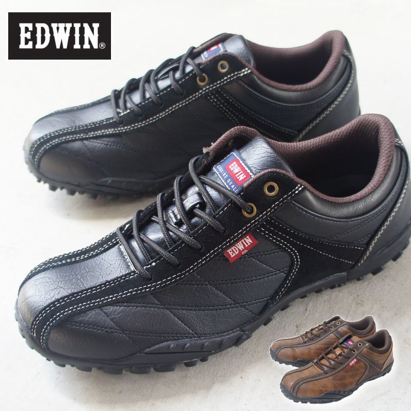 EDWIN エドウィン スニーカー メンズ 靴 ワーク シューズ ブーツ おしゃれ 軽量 ローカット 男性 痛くない 疲れない 父の日 hredm6100