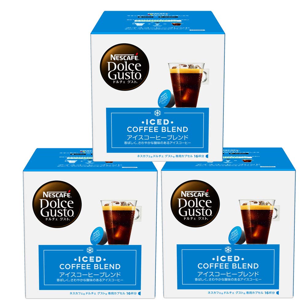 ネスカフェ ドルチェ グスト 専用カプセル アイスコーヒーブレンド 16P×3箱,レギュラーコーヒー,ブラックコーヒー,ポッド