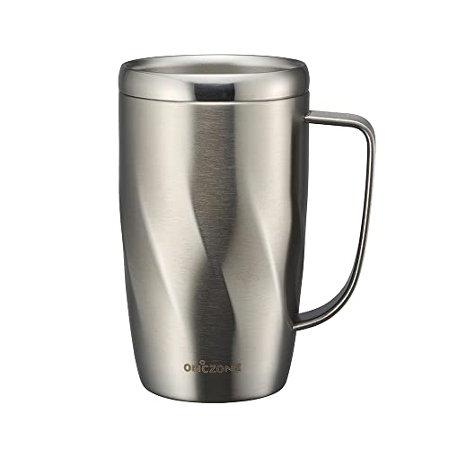 ドウシシャ 氷点下 ジョッキ 450ml 保冷専用 真空 冷却 3層構造 ビアジョッキ シルバー ON℃ZONE