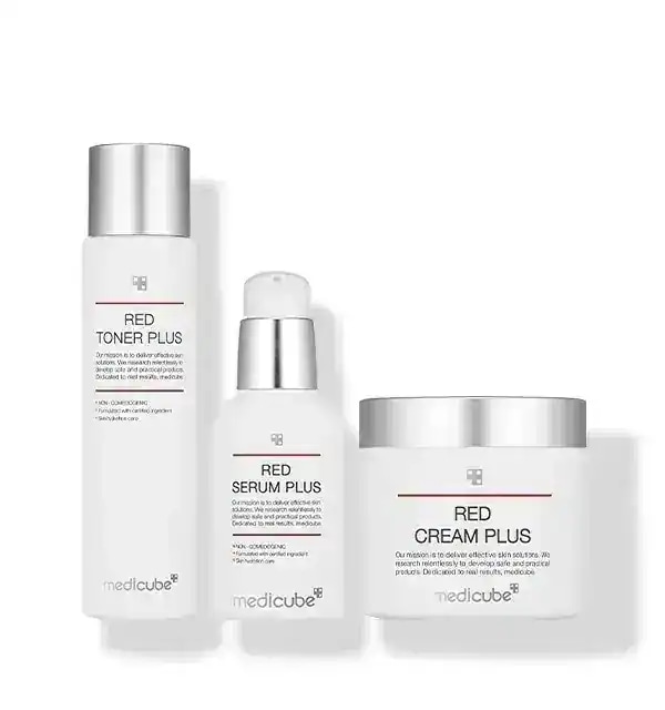 (大容量) レッドライン 2.0 3種 SET(セラム50ml+トナー200ml+クリーム100ml) #ニキビ肌に適します