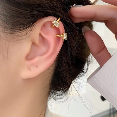 ピアス　リング　イヤカフ　断捨離 楽天市場】ラージイヤーカフ ステンレス 18KGP ゴールド