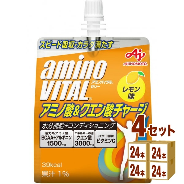 激安本物 アミノ酸 ゼリードリンク アミノバイタル 味の素 クエン酸 (96本) 4ケース 180g チャージ ゼリー飲料 -  flaviogimenis.com.br