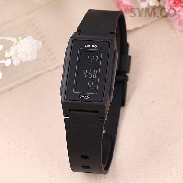 LF-10WH-1 超軽量スクエア学生デジタル女子ウレタン時計 d