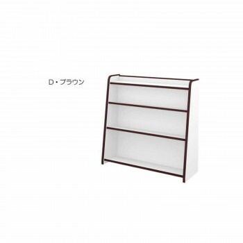 知育家具 EVAキッズシリーズ ほんだな 幅93cm GR-93H　D/ブラウン