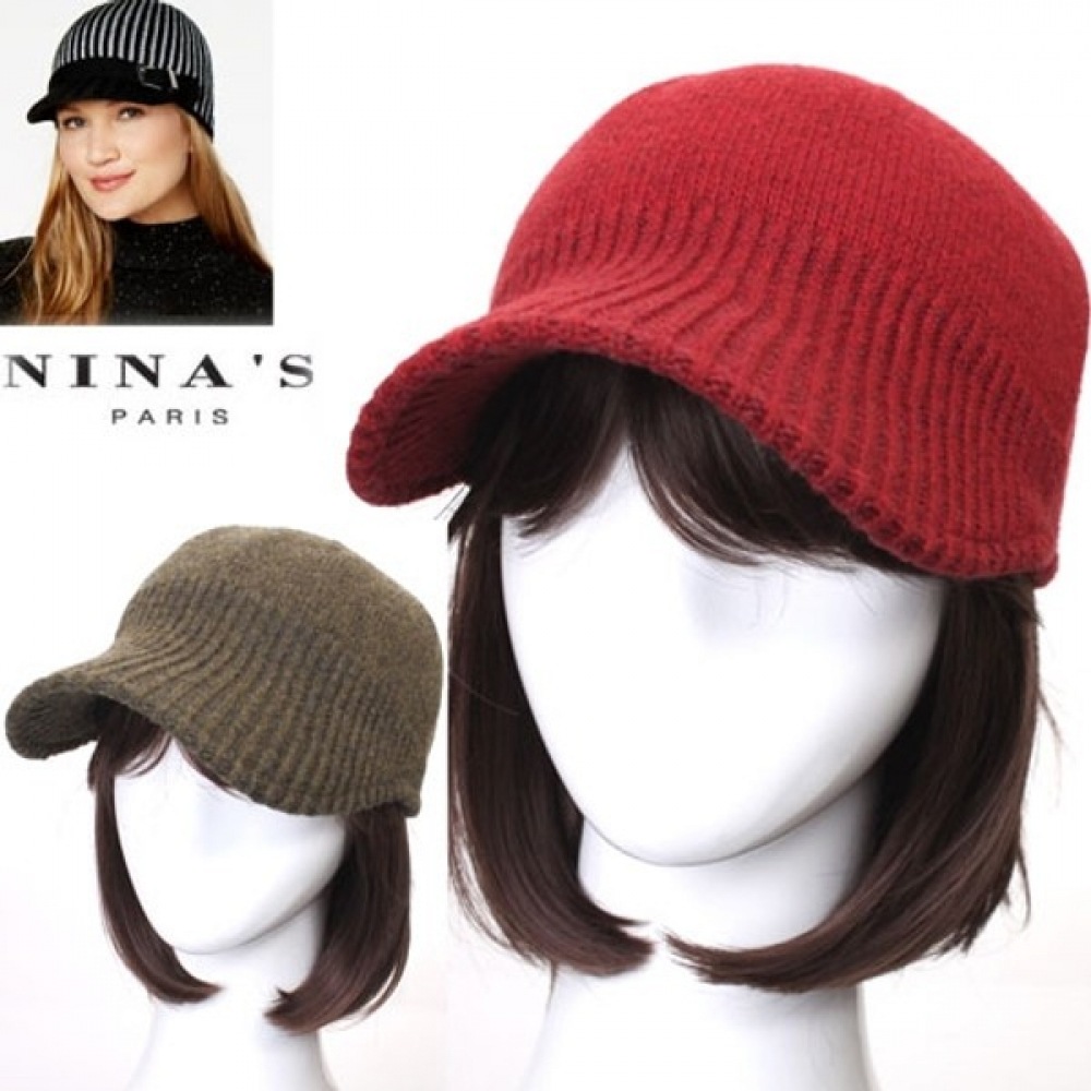 (ニナスパリ) 幅8.5cmベーシックニットゴルフサンキャップ (7SH255)