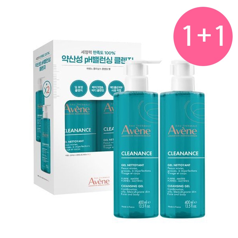 [1+1] 皮脂を抑える低刺激弱酸性クレンザー クリーナンスクレンジングジェル 400ml+400ml