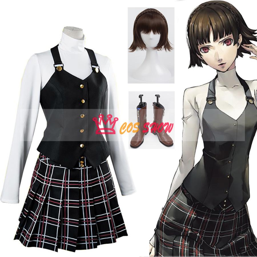 2025新品販売 ペルソナ5 新島 真 コスプレ衣装 制服 にいじままこと cosplay 仮装 ウィッグ靴能 イベント クリスマス ハロウィン ステージ 文化祭 学園祭