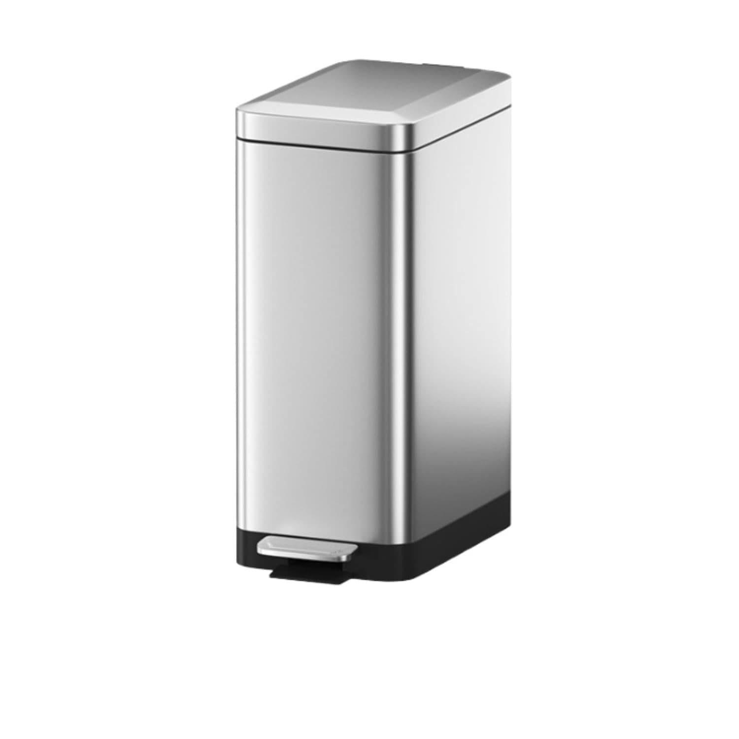 ゴミ箱 ペダルペール ふた付き ペダル式 コンパクト 音無し 防臭 場所とらない ステンレス 見た目も良くゆっくりとしたキッチンやリビングの家庭用ゴミ箱 (20cm*35cm*40.5cm)