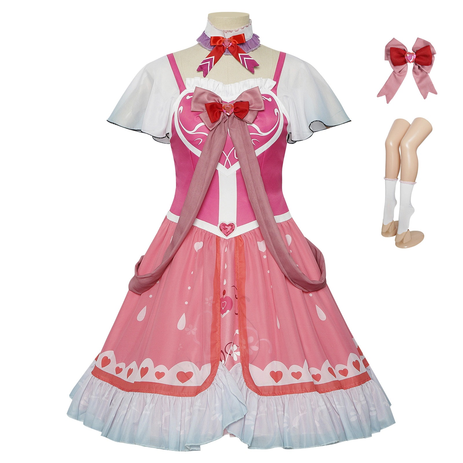 【最安値挑戦】精霊夢葉羅麗cos服ハロウィン情姫艾珍と同じスカートコスプレ服