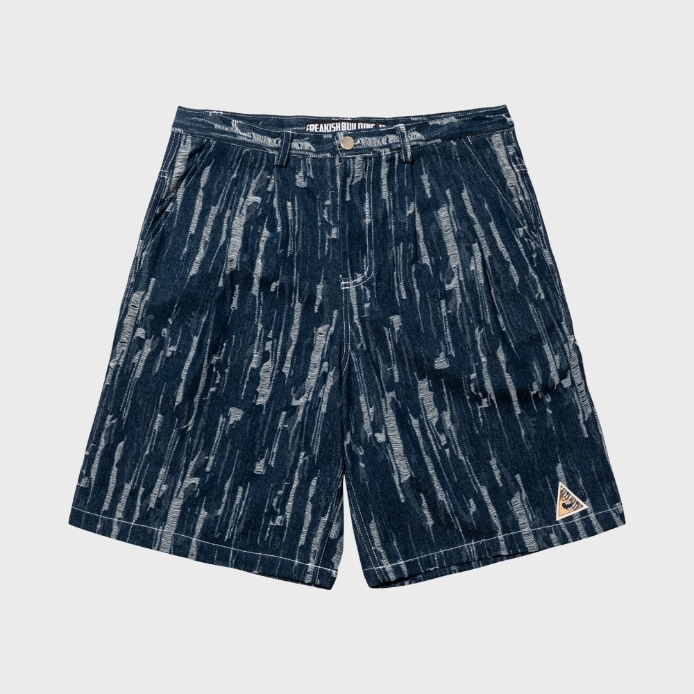 FELIX DENIM TWO TUCK WIDE SHORTS