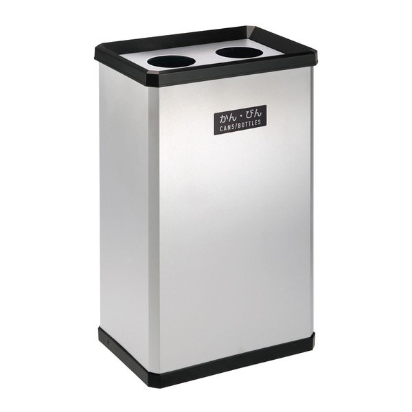 TERAMOTO（テラモト） 分別ステンターンボックス L（かん/びん用） 容量：37L