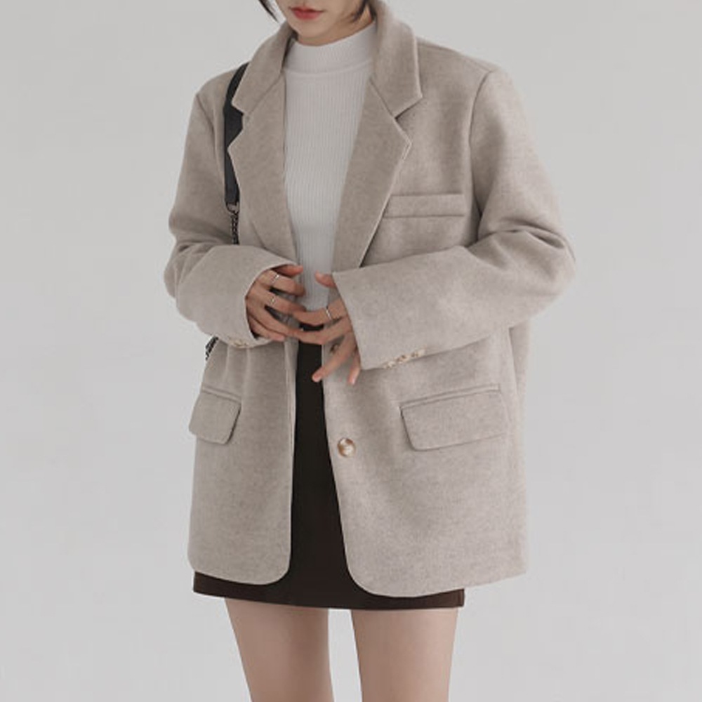 ウィスウールのシングルジャケット