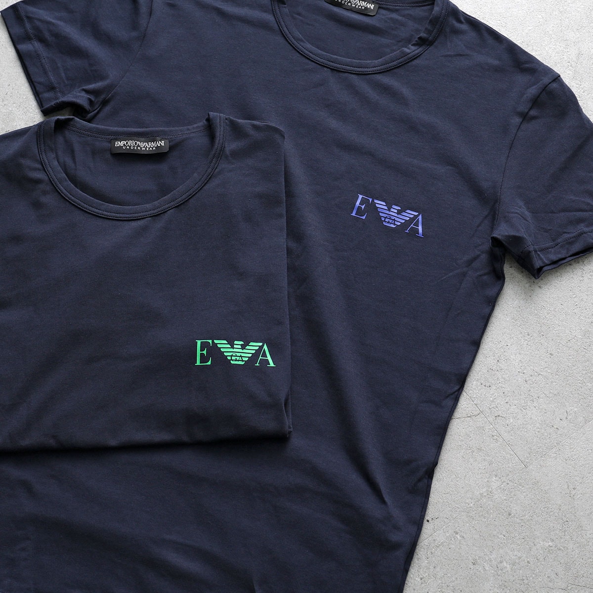 EMPORIO ARMANI エンポリオアルマーニ Tシャツ 111670 4R715 メンズ 【2枚組】 半袖 クルーネック カットソー イーグルロゴ 06236