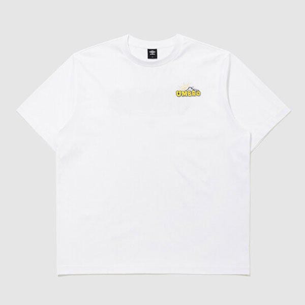 ダイヤモンドエスケープレターフレッシュ半袖Tシャツ UR223CRS57 WHITE