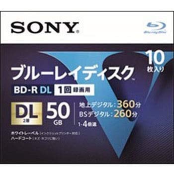 SONY ソニー BD-R 50GB 2層 10枚パック 6,223円