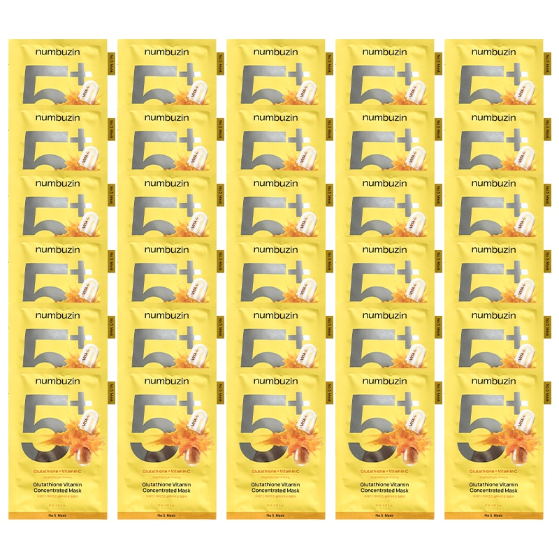 5番 白玉グルタチオンCふりかけマスク, 30枚