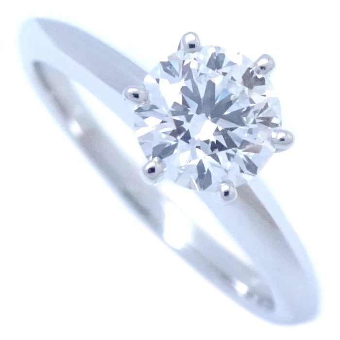ソリテール リング 指輪 一粒ダイヤモンド0.58ct 9号 Pt950プラチナ/292166【中古】