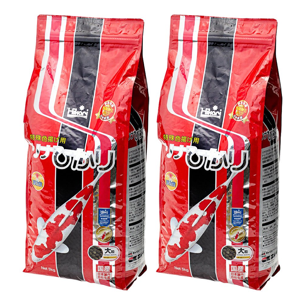 鯉の餌　リナひかり　大粒　浮上性　５ｋｇX２　錦鯉のえさ　お一人様２点限り　ＣＲＣ10―41―70―10―00