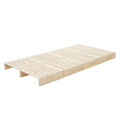 【国内即日発送】【パレットベッド×8枚】パレットベッド 天然木 すのこベッド ローベッド 木製 おしゃれ　お掃除ロボット対応　分割 ベッドフレーム
