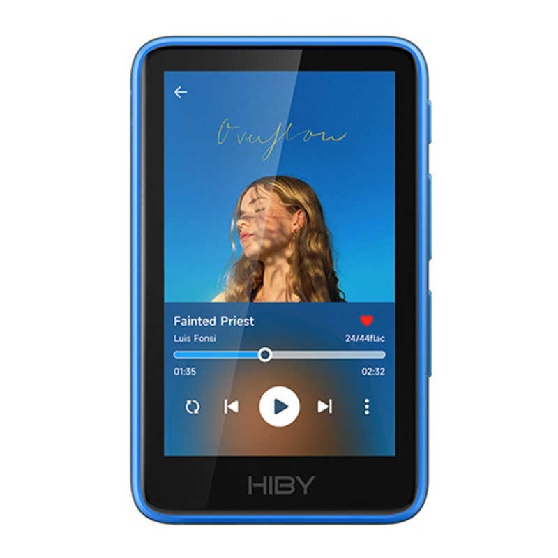 HIBYMUSIC　デジタルオーディオプレイヤー ［ハイレゾ対応］ ブルー　R1BLUE