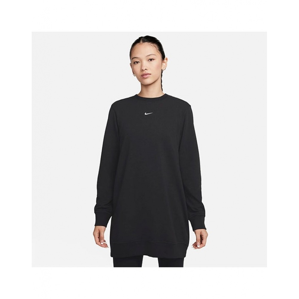 ナイキロングスリーブTシャツウィメンズドライフィットワンクルーネックフレンチテリーチュニック FJ9568-010 S2401 11,360円