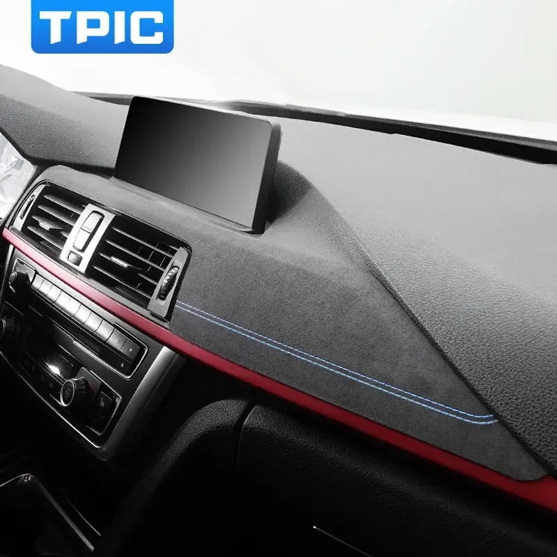 BMW F30 F32 F34専用 TPIC アルカンタラ製 ダッシュボードパネル インテリア計器パネルトリム パフォーマンスステッカー アクセサリー 輸入品