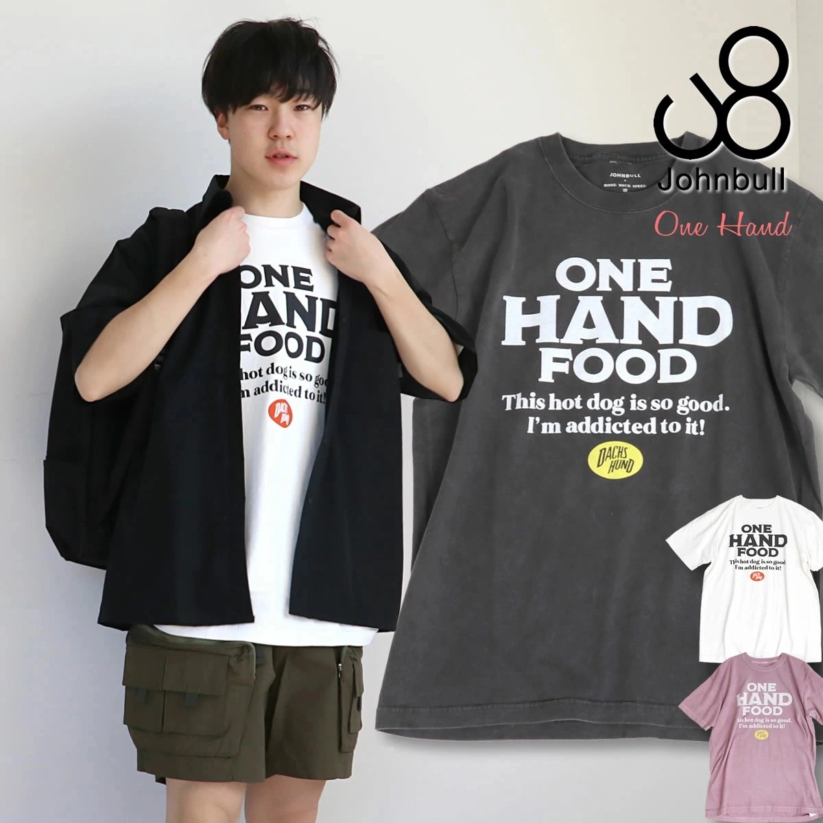 プリントTシャツ メンズ 半袖 ショートスリーブT ONEHAND ワンハンド アーベン