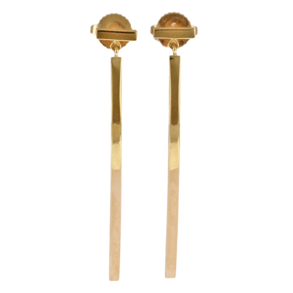 ティファニー Tワイヤーバー ピアス 18金 K18ピンクゴールド TIFFANY&Co. 中古