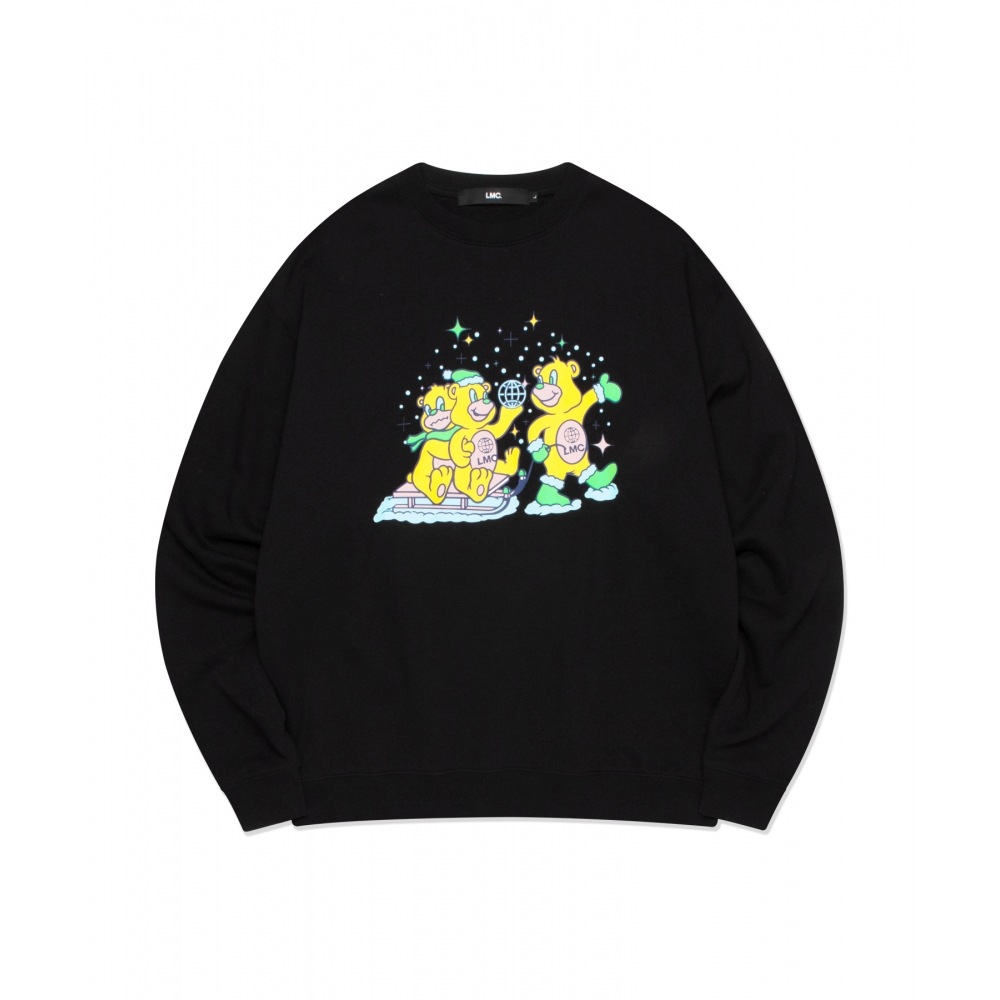 LMC スレイ ライディング ベアーズ スウェットシャツ ブラック