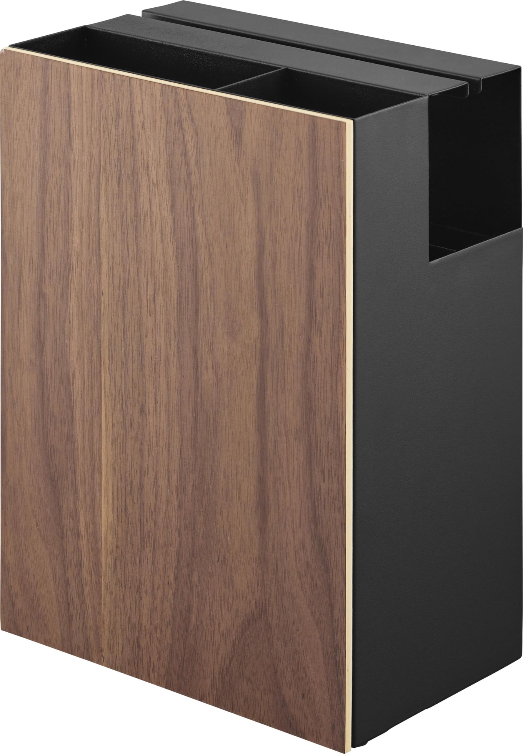 山崎実業(Yamazaki) クリーナーツールオーガナイザー ブラウン 約W20×D12.7×H28cm リン RIN まとめてスッキリ 掃除用具 収納上手 1745