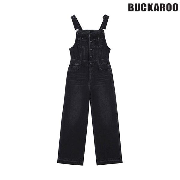[驪州店] 女性オーバーオール ブラックデニムワンピース(B245DO991P)
