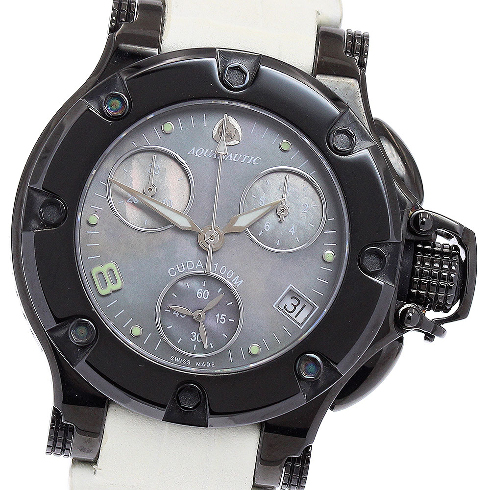 アクアノウティック AQUANAUTIC プリンセスクーダ デイト クロノグラフ クォーツ レディース _704218【中古】