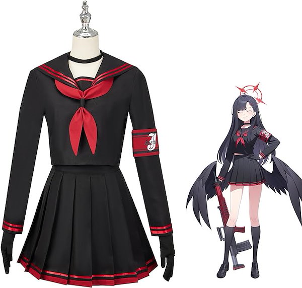 【コスプレ】制服 (セーラー服) 冬一式【最終値下】 k85 ○大きめ○中学校 高校 冬服セーラー服180+スカート+