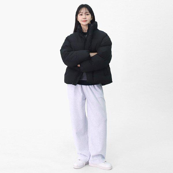 女性 冬 ミニマル オーバーフィット ウェルロン ウォームアップ パファー ショートパディング LHZ018
