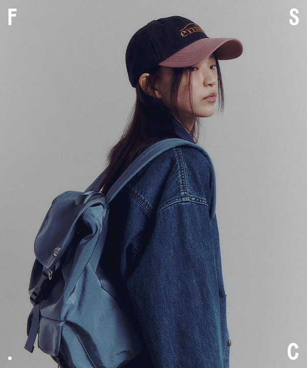 Qoo10 EMIS WASHED DENIM ロゴ キャップ