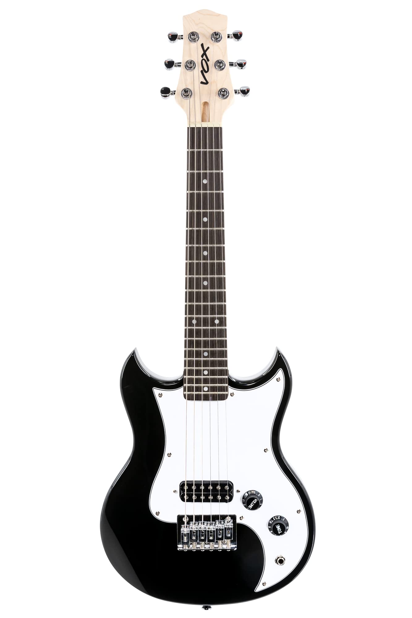 VOX(ヴォックス) ミニギター SDC-1 mini BK ブラック ショートスケール レギュラーチューニング対応 手の小さな女性やお子様に最適 キャリーバッグ付属