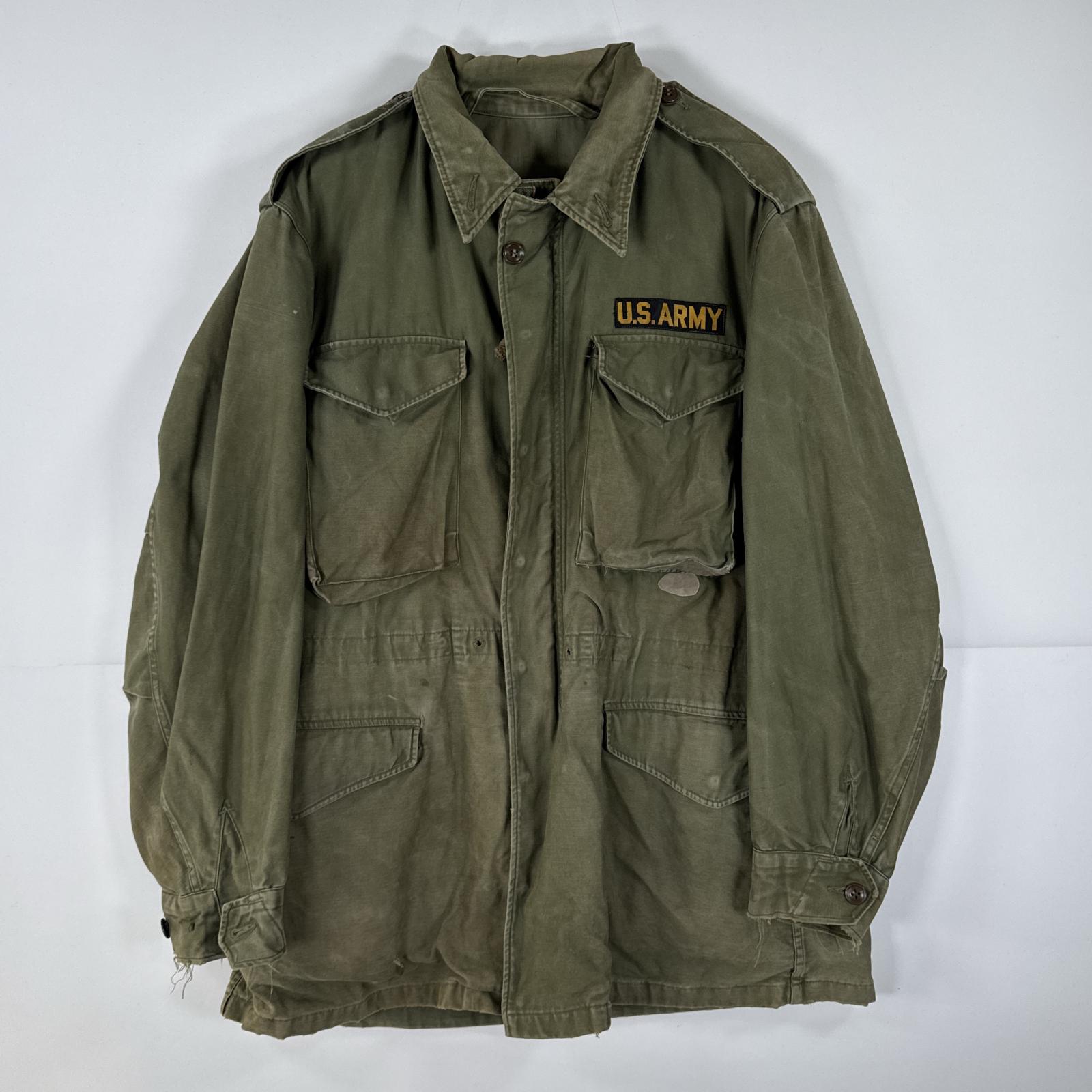 古着 ヴィンテージ ミリタリージャケット M-1951 M-51 実物 フィールドジャケット 米軍 オリーブグリーン メンズ