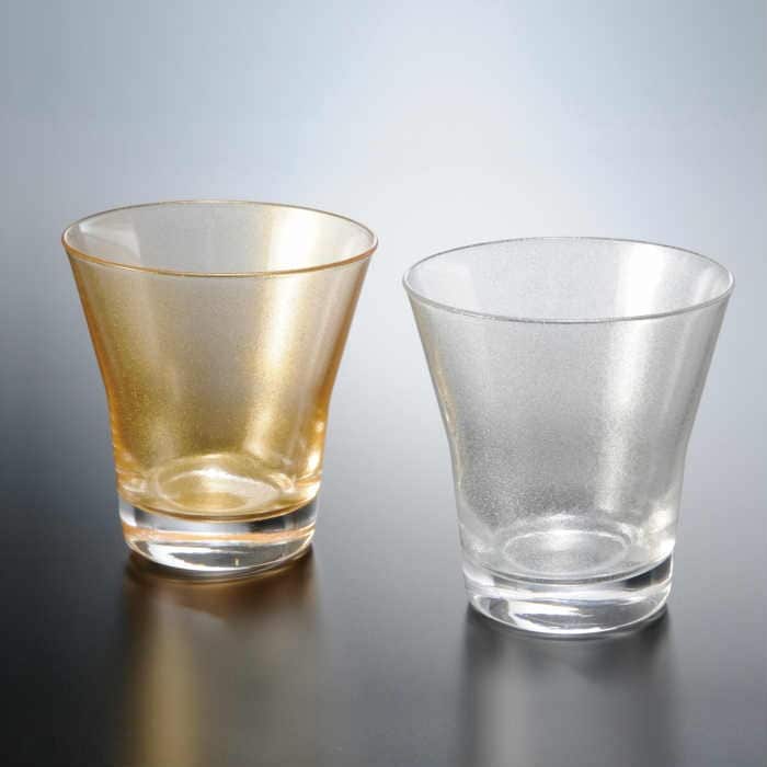 ガラス漆器 ぬりもん de Verra フリーグラス 涼金/涼銀ペア 2個セット 母の日 父の日 敬老の日 プレゼント ギフト 結婚祝い 内祝い 引出物 新築祝い 日本製