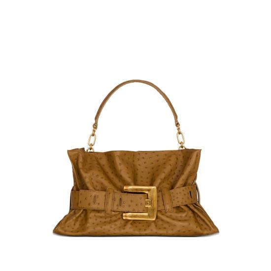 BALMAIN Women Shoulder Bags GN1KK990 LONH 8EA BROWN