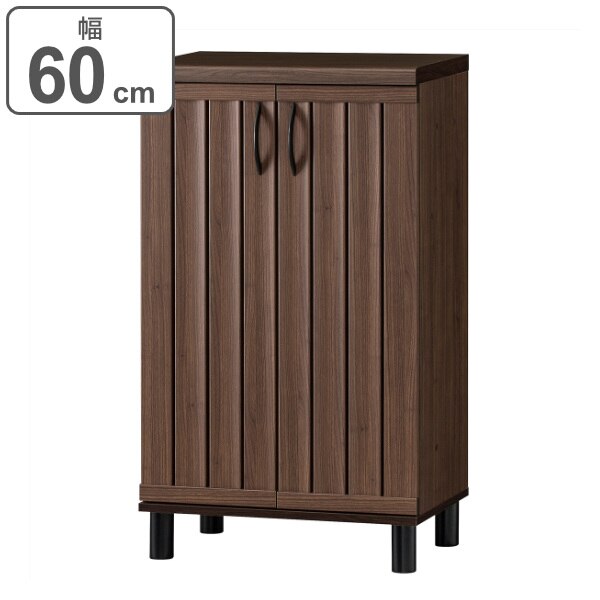 下駄箱 ルーバー扉 ガルバートン 幅約60cm シューズボックス スリム シューズラック 玄関収納 おしゃれ 靴 長靴 ブーツ 収納 開き戸 幅60 和風 洋風 通気性 棚調節可能 ナチュラル 家具