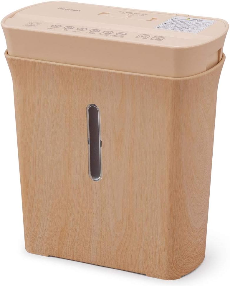 アイリスオーヤマ 細密シュレッダー 家庭用 マイクロクロスカット 細断枚数3枚 ホチキス対応 連続使用3分 ダストボックス8.9L A4/120枚収容 P3GMD-C ベージュ