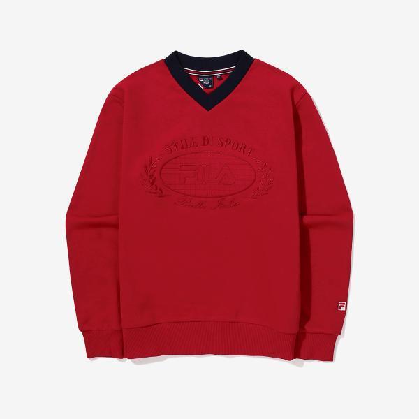 FILA テニス Vネック メンズトレーナー