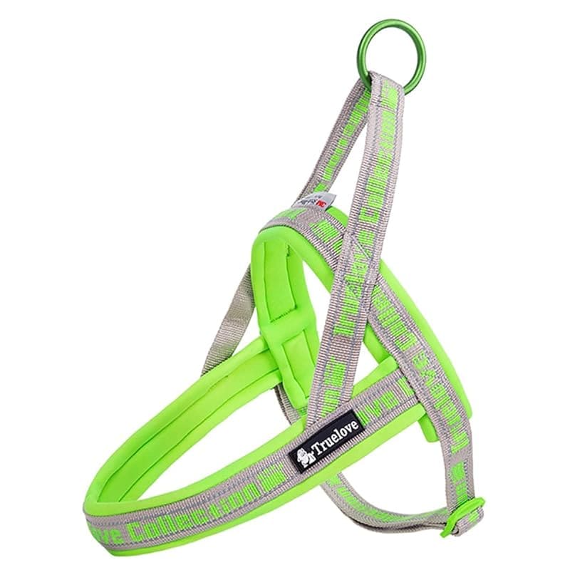cocomall 喉に優しいハーネス 2022最新 TRUE LOVE日本授権店 犬用ハーネス 犬用胴輪 ドッグ ペット用品 ハーネスリード 3M反射材料 訓練 ネオプラン素材 小型犬中型犬大型犬
