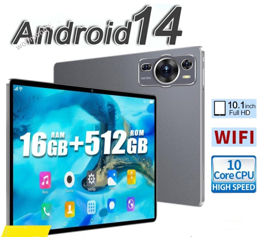 Android14 タブレット PC 本体 10インチ 20000mAhバッテリー 8+256GB テレワーク 2560*1600 ネット授業 動画視聴 Bluetooth GPS 電話 WiFi 人 9,039円