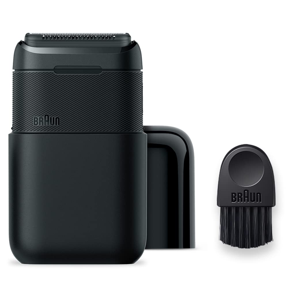 ブラウン モバイルシェーバー Braun mini 電動 髭剃り メンズ M-1013 ブラック 小型 携帯用 旅行用 モバイルシェーバー